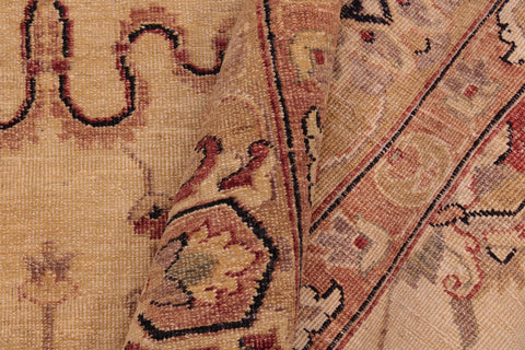 handmade Traditional Kafkaz Ivory Gold Hand Knotted RECTANGLE 100% WOOL area rug 6x9