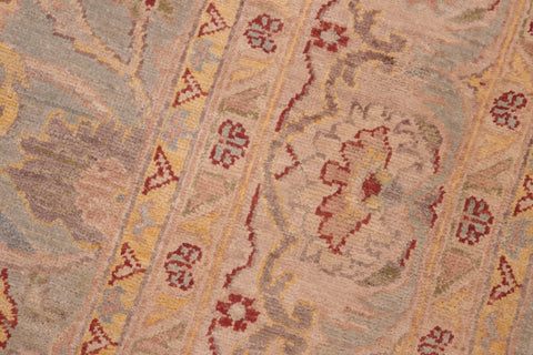 handmade Traditional Kafkaz Green Tan Hand Knotted RECTANGLE 100% WOOL area rug 6x9
