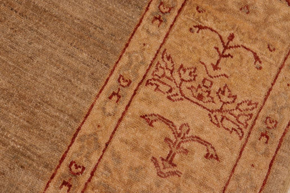 handmade Modern Kafkaz Tan Beige Hand Knotted RECTANGLE 100% WOOL area rug 6X9