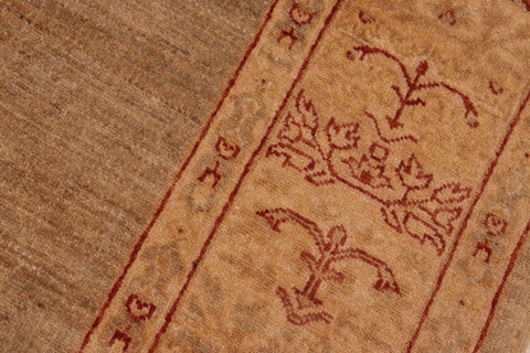 handmade Modern Kafkaz Tan Beige Hand Knotted RECTANGLE 100% WOOL area rug 6' x 9'