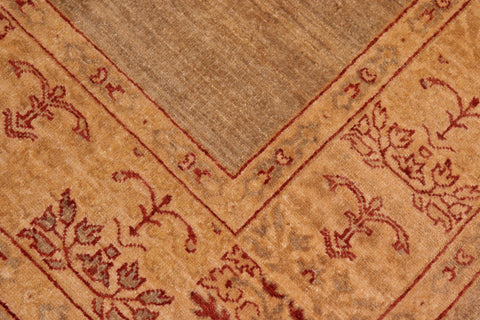 handmade Modern Kafkaz Tan Beige Hand Knotted RECTANGLE 100% WOOL area rug 6' x 9'