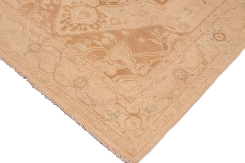 handmade Traditional Kafkaz Brown Tan Hand Knotted RECTANGLE 100% WOOL area rug 6' x 9'