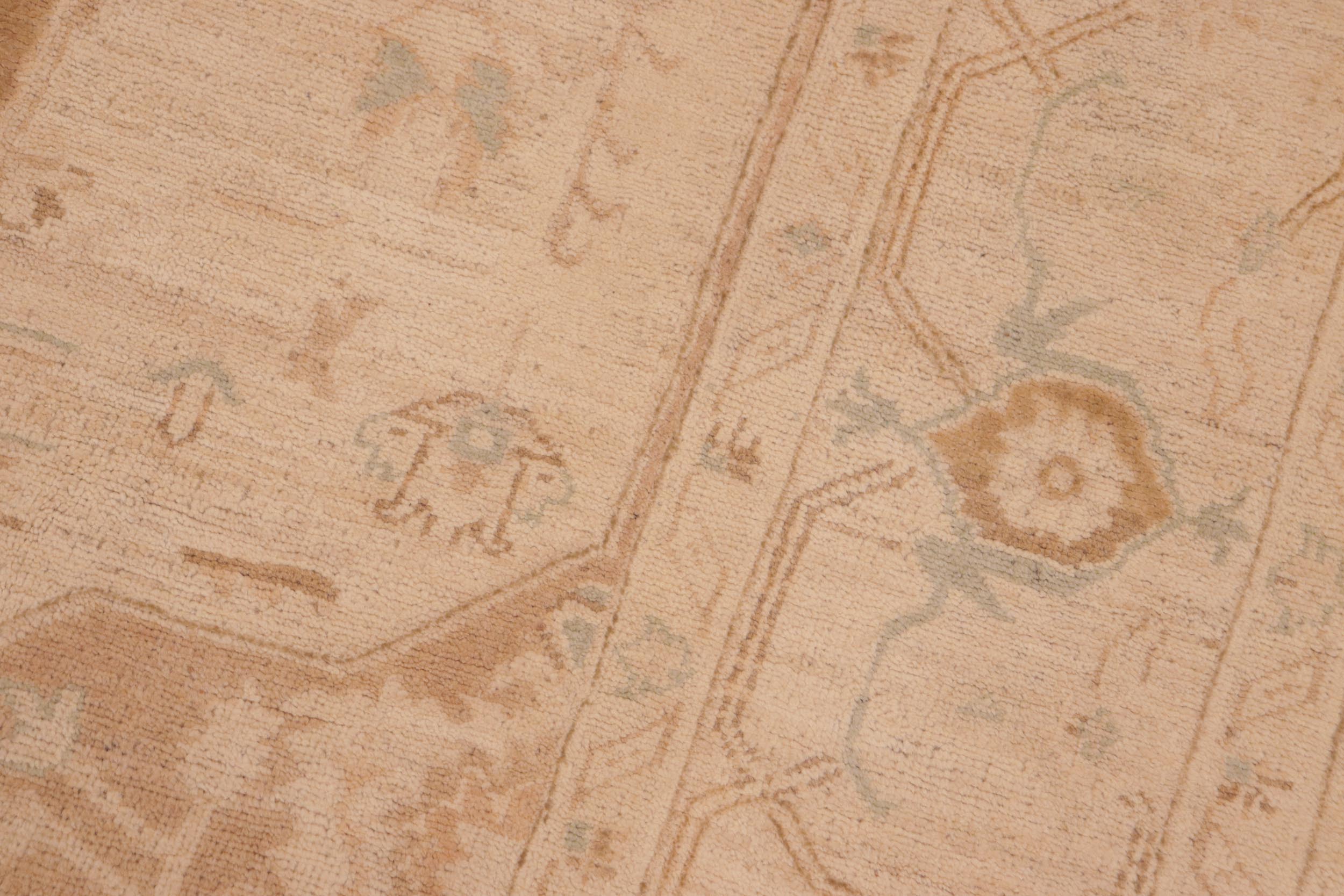 handmade Traditional Kafkaz Brown Tan Hand Knotted RECTANGLE 100% WOOL area rug 6' x 9'