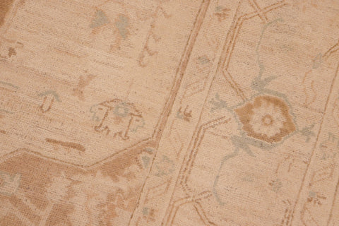 handmade Traditional Kafkaz Brown Tan Hand Knotted RECTANGLE 100% WOOL area rug 6' x 9'