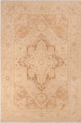 handmade Traditional Kafkaz Brown Tan Hand Knotted RECTANGLE 100% WOOL area rug 6X9