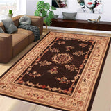 handmade Traditional Kafkaz Brown Tan Hand Knotted RECTANGLE 100% WOOL area rug 6 x 8