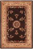 handmade Traditional Kafkaz Brown Tan Hand Knotted RECTANGLE 100% WOOL area rug 6 x 8
