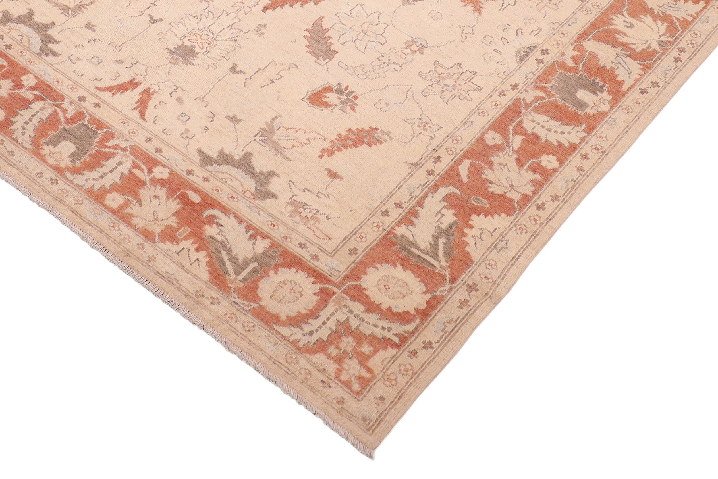 handmade Traditional Kafkaz Tan Rust Hand Knotted RECTANGLE 100% WOOL area rug 6x9
