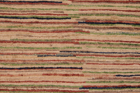 handmade Modern Gabbeh Brown Gold Hand Knotted RECTANGLE 100% WOOL area rug 6' x 9'