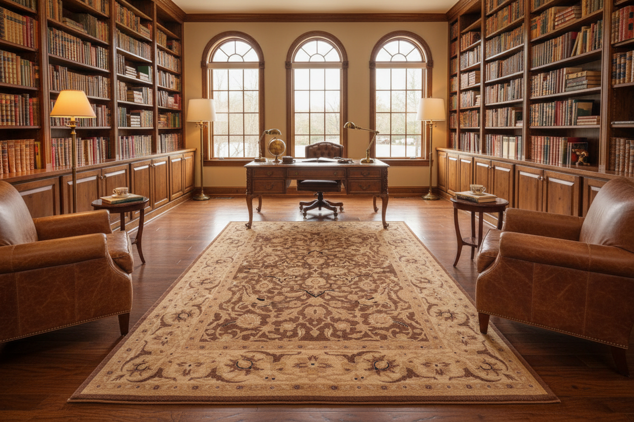 handmade Traditional Kafkaz Brown Tan Hand Knotted RECTANGLE 100% WOOL area rug 6' x 9'