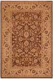 handmade Traditional Kafkaz Brown Tan Hand Knotted RECTANGLE 100% WOOL area rug 6 x 9