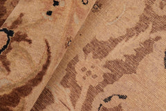 handmade Traditional Kafkaz Brown Tan Hand Knotted RECTANGLE 100% WOOL area rug 6X9