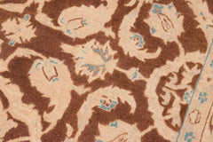 handmade Traditional Kafkaz Brown Tan Hand Knotted RECTANGLE 100% WOOL area rug 6X9