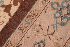 handmade Traditional Kafkaz Brown Tan Hand Knotted RECTANGLE 100% WOOL area rug 6X9