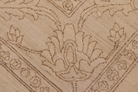 handmade Traditional Kafkaz Beige Tan Hand Knotted RECTANGLE 100% WOOL area rug 9x12