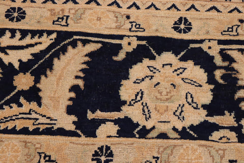 handmade Traditional Kafkaz Nude Blue Hand Knotted RECTANGLE 100% WOOL area rug 9' x 11'