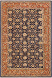 handmade Transitional Kafkaz Blue Dull Orange Hand Knotted RECTANGLE 100% WOOL area rug 9 x 12