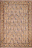 handmade Transitional Kafkaz Beige Tan Hand Knotted RECTANGLE 100% WOOL area rug 9 x 12