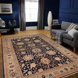 handmade Traditional Kafkaz Blue Green Hand Knotted RECTANGLE 100% WOOL area rug 9 x 13