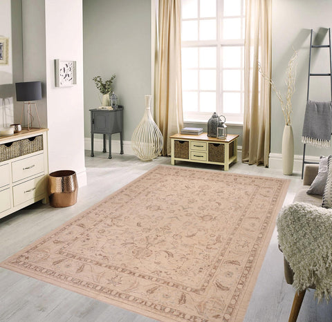 handmade Traditional Kafkaz Beige Tan Hand Knotted RECTANGLE 100% WOOL area rug 9x12