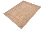 handmade Traditional Kafkaz Beige Tan Hand Knotted RECTANGLE 100% WOOL area rug 9 x 12