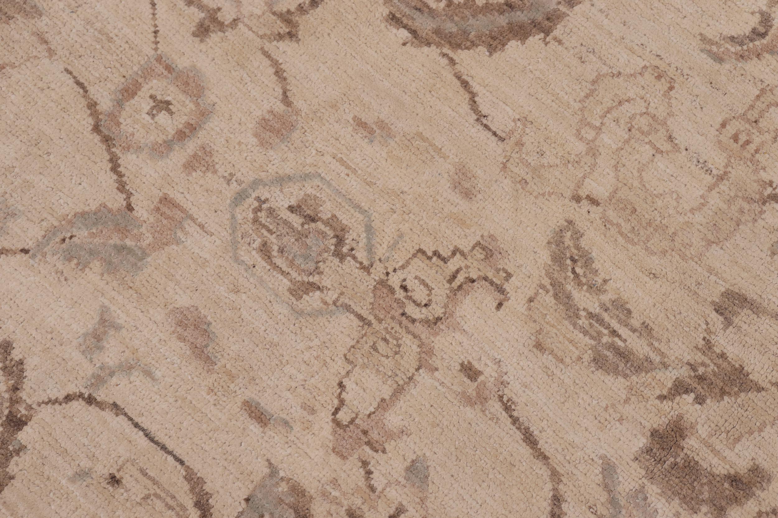 handmade Traditional Kafkaz Beige Tan Hand Knotted RECTANGLE 100% WOOL area rug 9x12