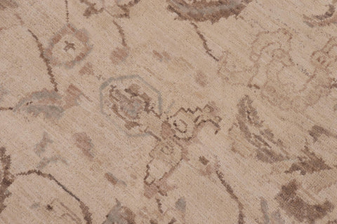 handmade Traditional Kafkaz Beige Tan Hand Knotted RECTANGLE 100% WOOL area rug 9x12
