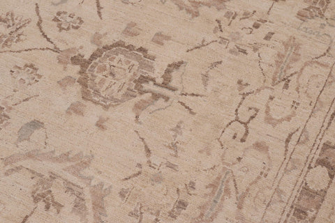 handmade Traditional Kafkaz Beige Tan Hand Knotted RECTANGLE 100% WOOL area rug 9x12