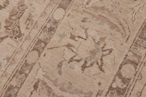 handmade Traditional Kafkaz Beige Tan Hand Knotted RECTANGLE 100% WOOL area rug 9x12