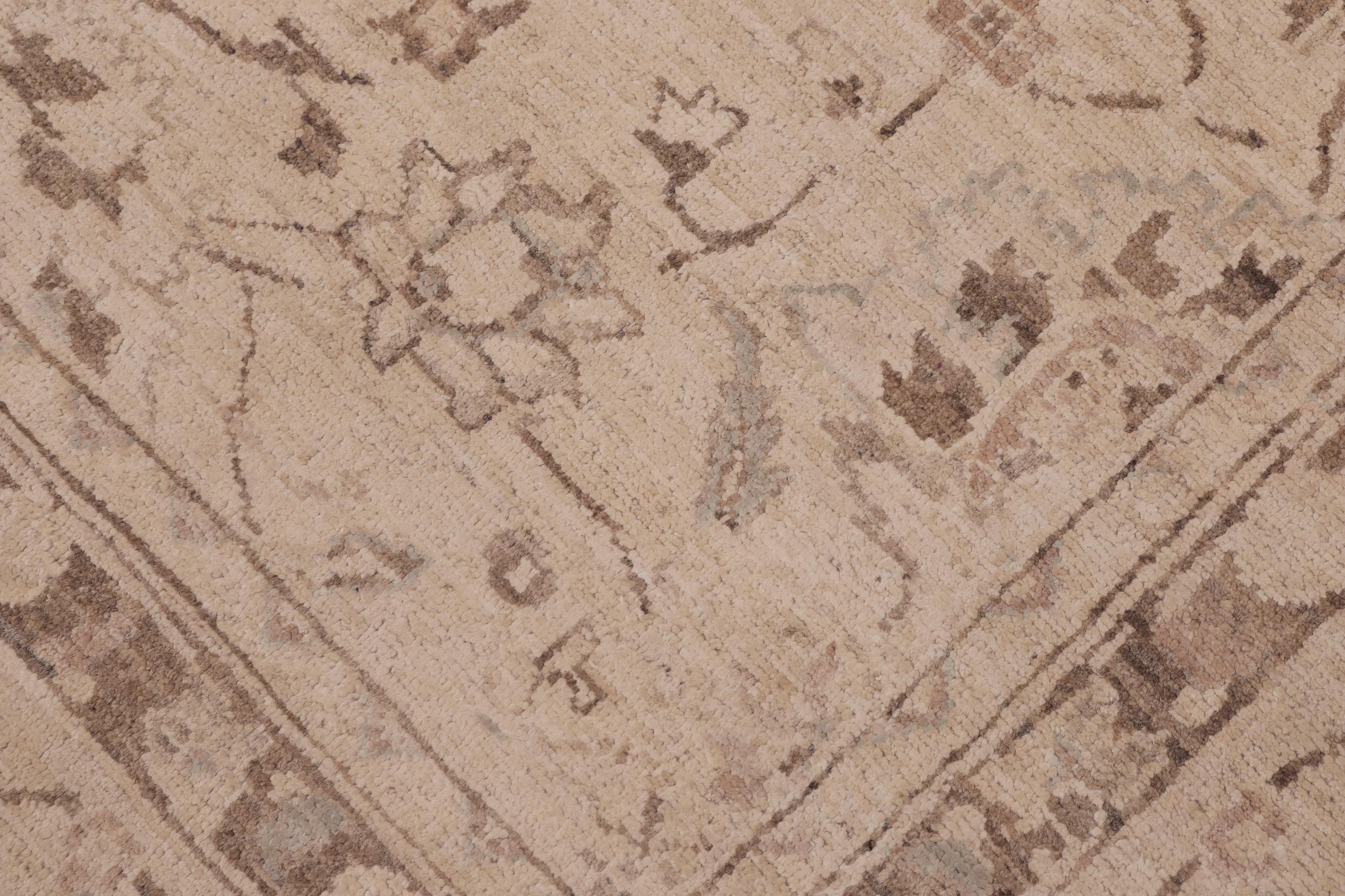 handmade Traditional Kafkaz Beige Tan Hand Knotted RECTANGLE 100% WOOL area rug 9x12