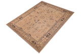 handmade Traditional Kafkaz Beige Tan Hand Knotted RECTANGLE 100% WOOL area rug 9 x 12