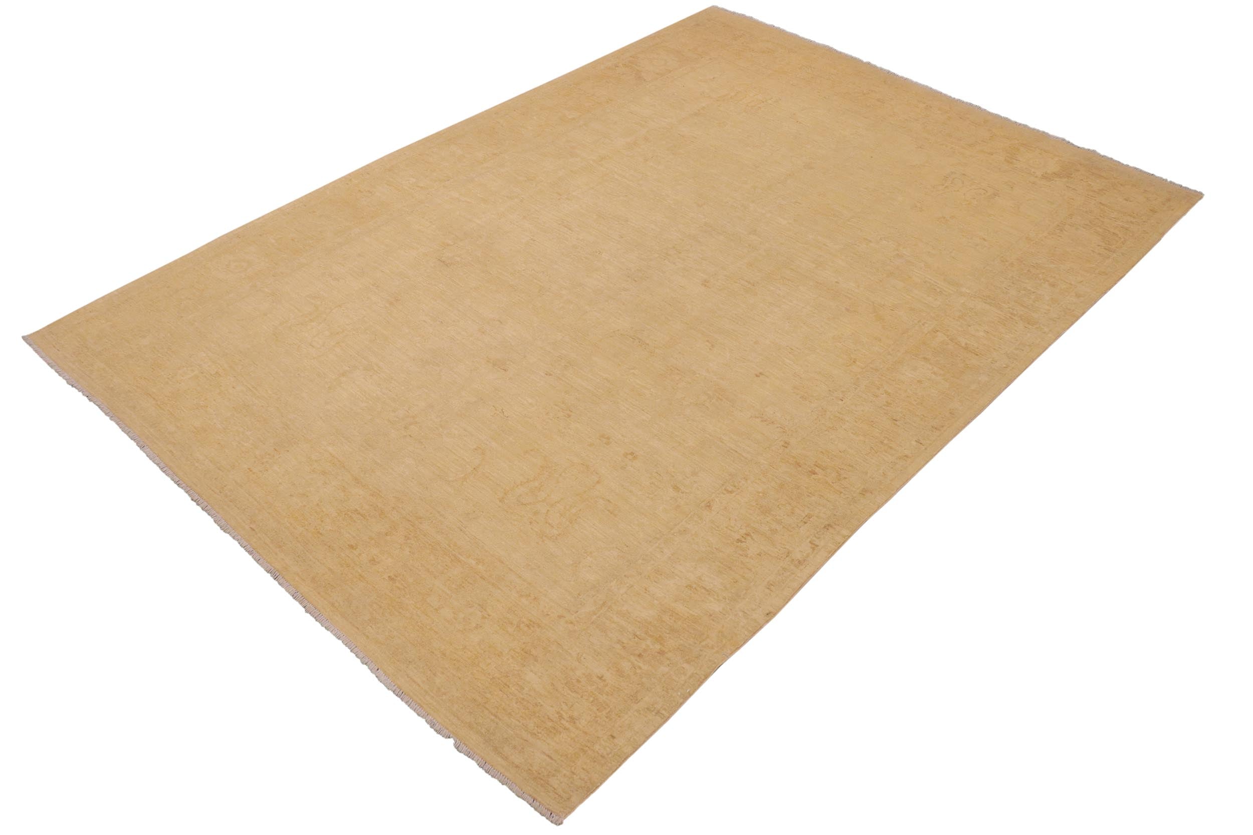 handmade Traditional Kafkaz Beige Tan Hand Knotted RECTANGLE 100% WOOL area rug 9x13