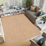 handmade Traditional Kafkaz Beige Lt. Brown Hand Knotted RECTANGLE 100% WOOL area rug 9 x 12