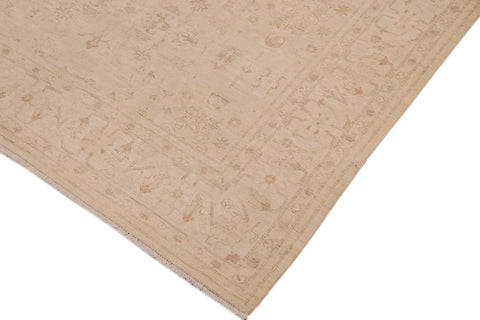 handmade Traditional Kafkaz Beige Lt. Brown Hand Knotted RECTANGLE 100% WOOL area rug 9x12