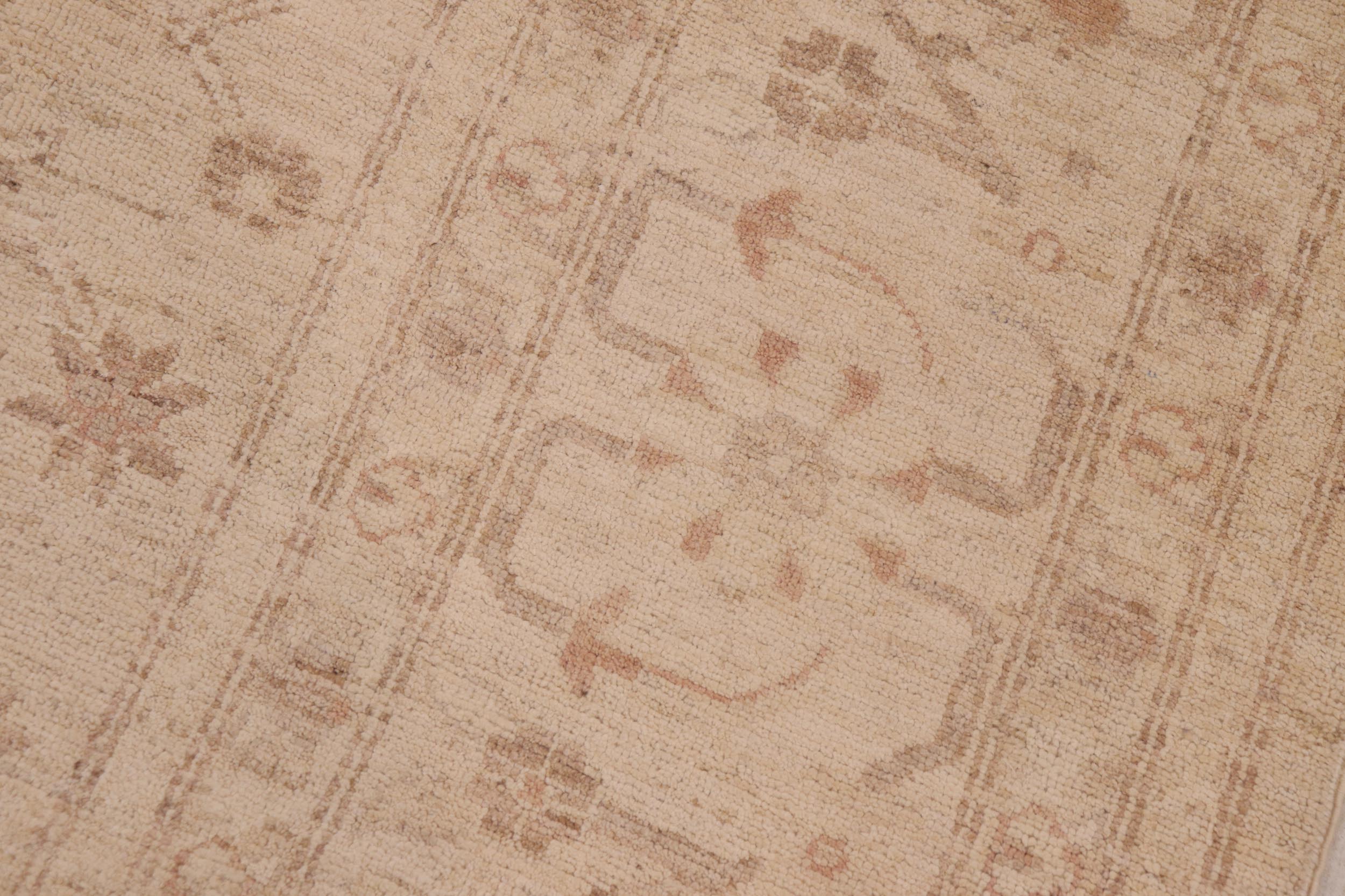 handmade Traditional Kafkaz Beige Lt. Brown Hand Knotted RECTANGLE 100% WOOL area rug 9x12
