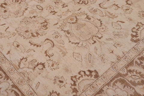 handmade Traditional Kafkaz Beige Brown Hand Knotted RECTANGLE 100% WOOL area rug 9x12