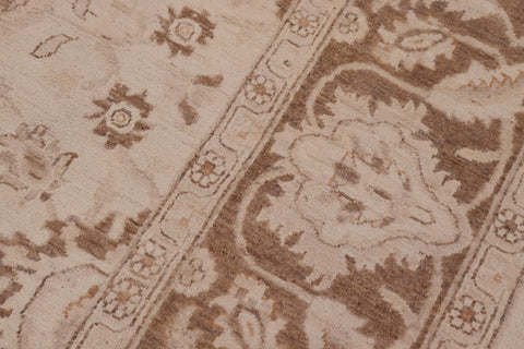 handmade Traditional Kafkaz Beige Brown Hand Knotted RECTANGLE 100% WOOL area rug 9x12
