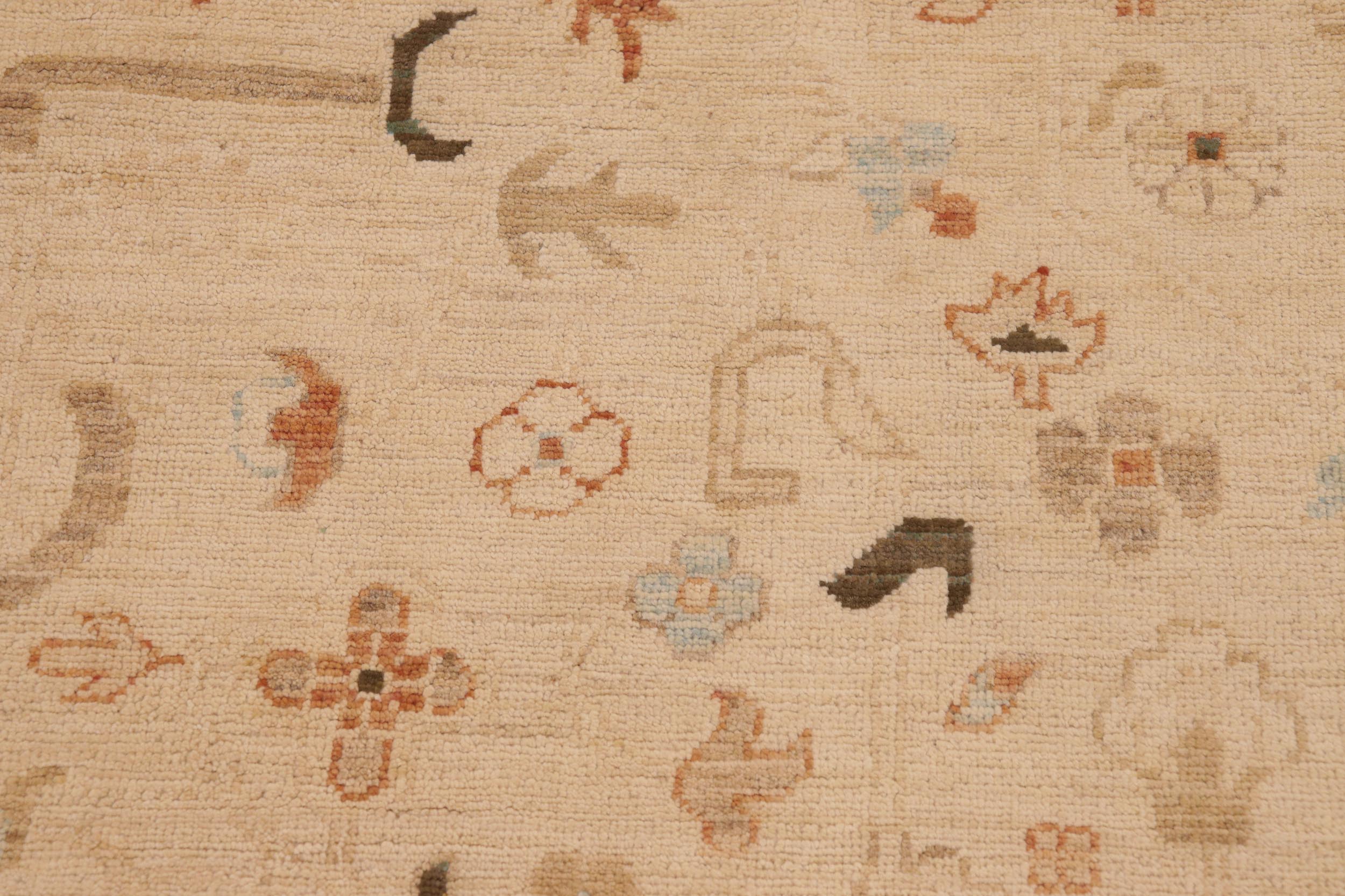 handmade Traditional Kafkaz Beige Rust Hand Knotted RECTANGLE 100% WOOL area rug 9x12
