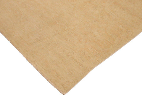 handmade Modern Kafkaz Nude Tan Hand Knotted RECTANGLE 100% WOOL area rug 9' x 12'