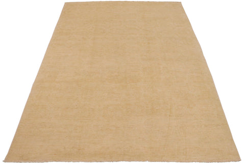 handmade Modern Kafkaz Nude Tan Hand Knotted RECTANGLE 100% WOOL area rug 9' x 12'