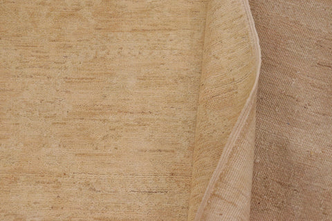 handmade Modern Kafkaz Nude Tan Hand Knotted RECTANGLE 100% WOOL area rug 9' x 12'