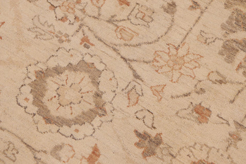 handmade Traditional Kafkaz Beige Rust Hand Knotted RECTANGLE 100% WOOL area rug 9x12