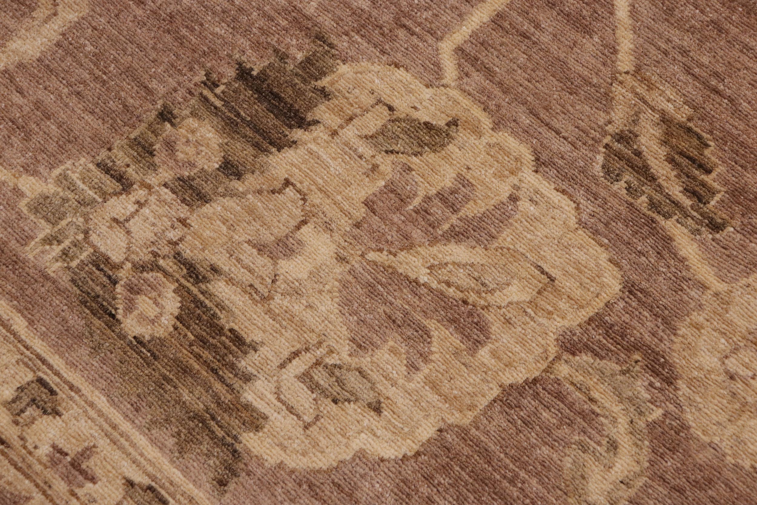 handmade Traditional Kafkaz Brown Beige Hand Knotted RECTANGLE 100% WOOL area rug 9x12