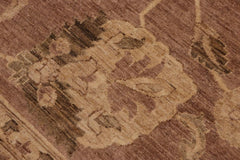 handmade Traditional Kafkaz Brown Beige Hand Knotted RECTANGLE 100% WOOL area rug 9X12