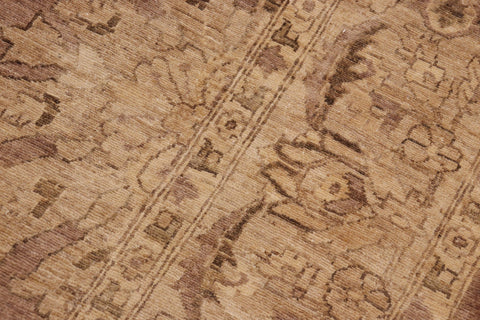 handmade Traditional Kafkaz Brown Beige Hand Knotted RECTANGLE 100% WOOL area rug 9x12