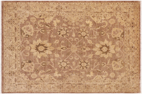 handmade Traditional Kafkaz Brown Beige Hand Knotted RECTANGLE 100% WOOL area rug 9x12