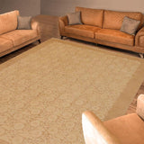 handmade Transitional Kafkaz Beige Lt. Brown Hand Knotted RECTANGLE 100% WOOL area rug 9 x 12