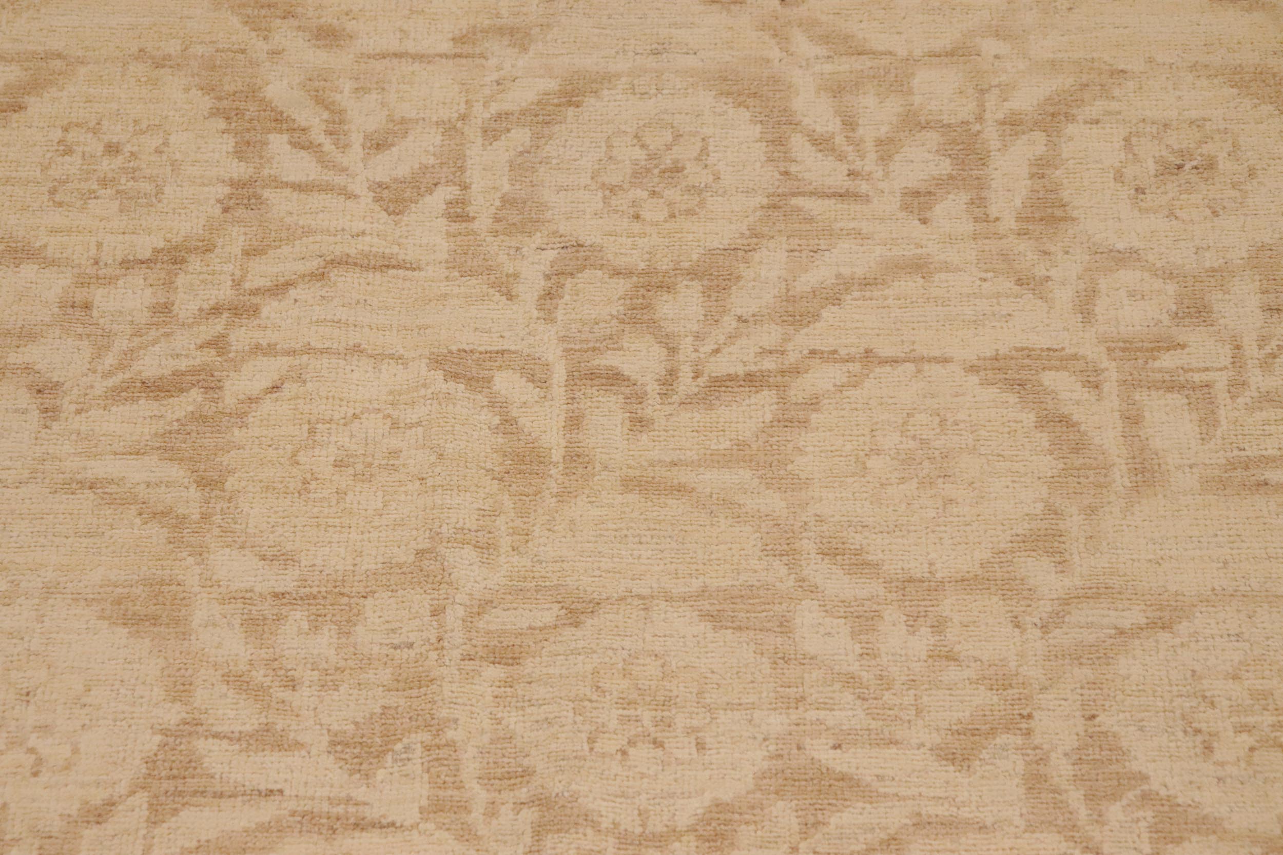 handmade Modern Kafkaz Beige Lt. Brown Hand Knotted RECTANGLE 100% WOOL area rug 9' x 12'