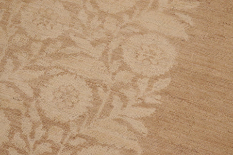handmade Modern Kafkaz Beige Lt. Brown Hand Knotted RECTANGLE 100% WOOL area rug 9' x 12'