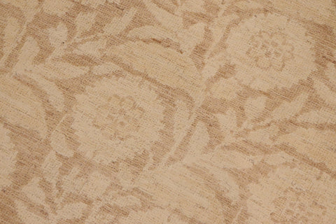 handmade Modern Kafkaz Beige Lt. Brown Hand Knotted RECTANGLE 100% WOOL area rug 9' x 12'